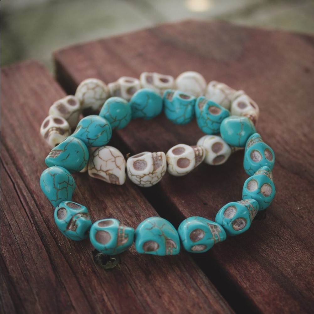 Skull bracelets stretchy